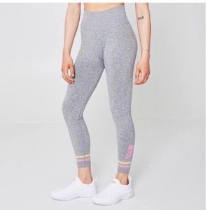 Soul by Soul Cycle pink & grey seamless leggings